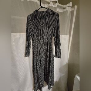 Black and White Checkered Dress